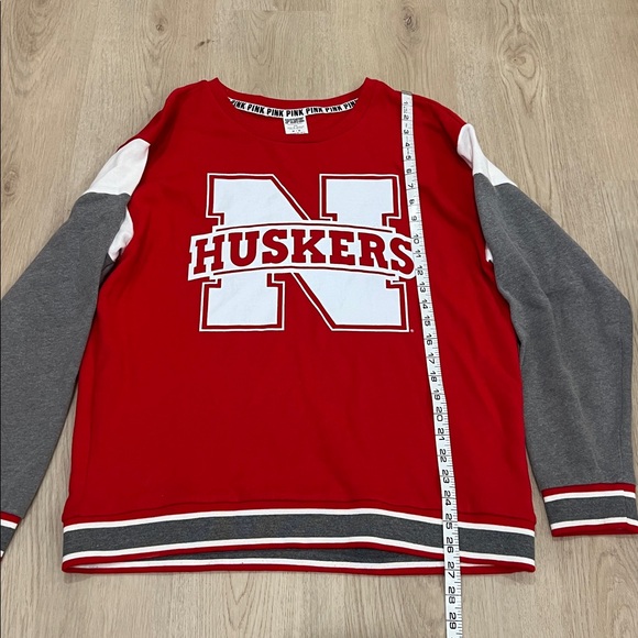 Victoria's Secret PINK Medium Nebraska Huskers Red Top - Picture 3 of 6